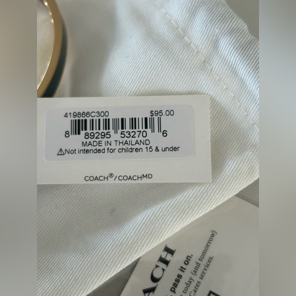 Coach Viral Green and Gold Carriage Bangle - Picture 3 of 3